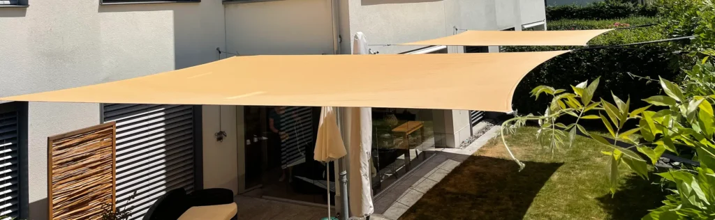 aengpass, Renato Iten, Montage, Sonnensegel