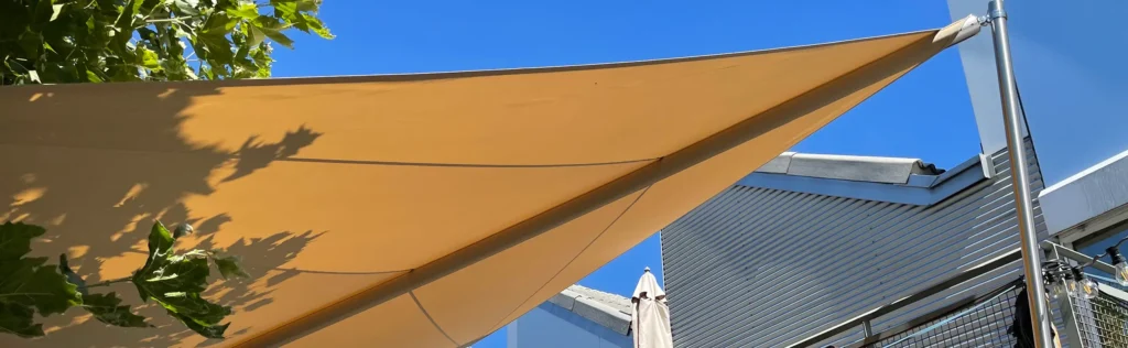 aengpass, Renato Iten, Montage, Sonnensegel