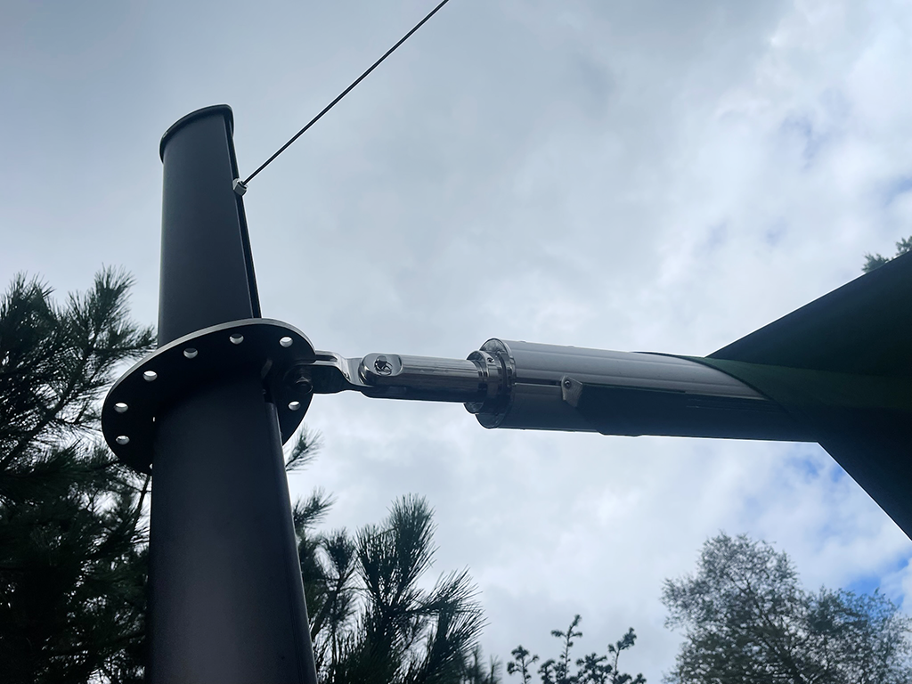 aengpass, Renato Iten, Montage, Sonnensegel, Schraubfundamente