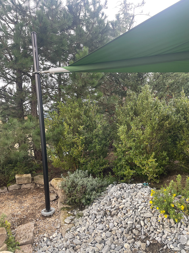 aengpass, Renato Iten, Schraubfundamente, Sonnensegel