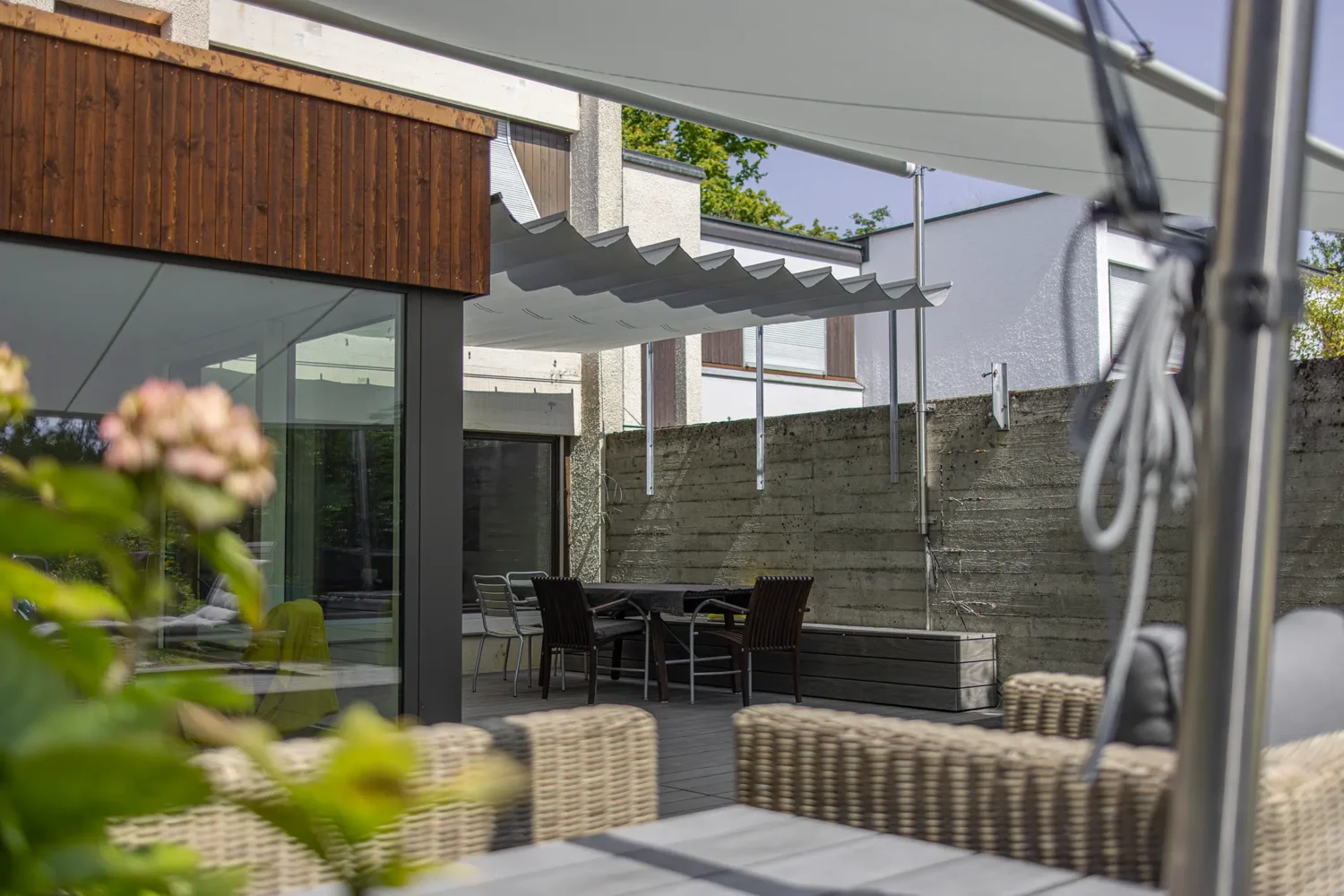 aengpass, Renato Iten, Sonnensegel, Outdoor-Möbel